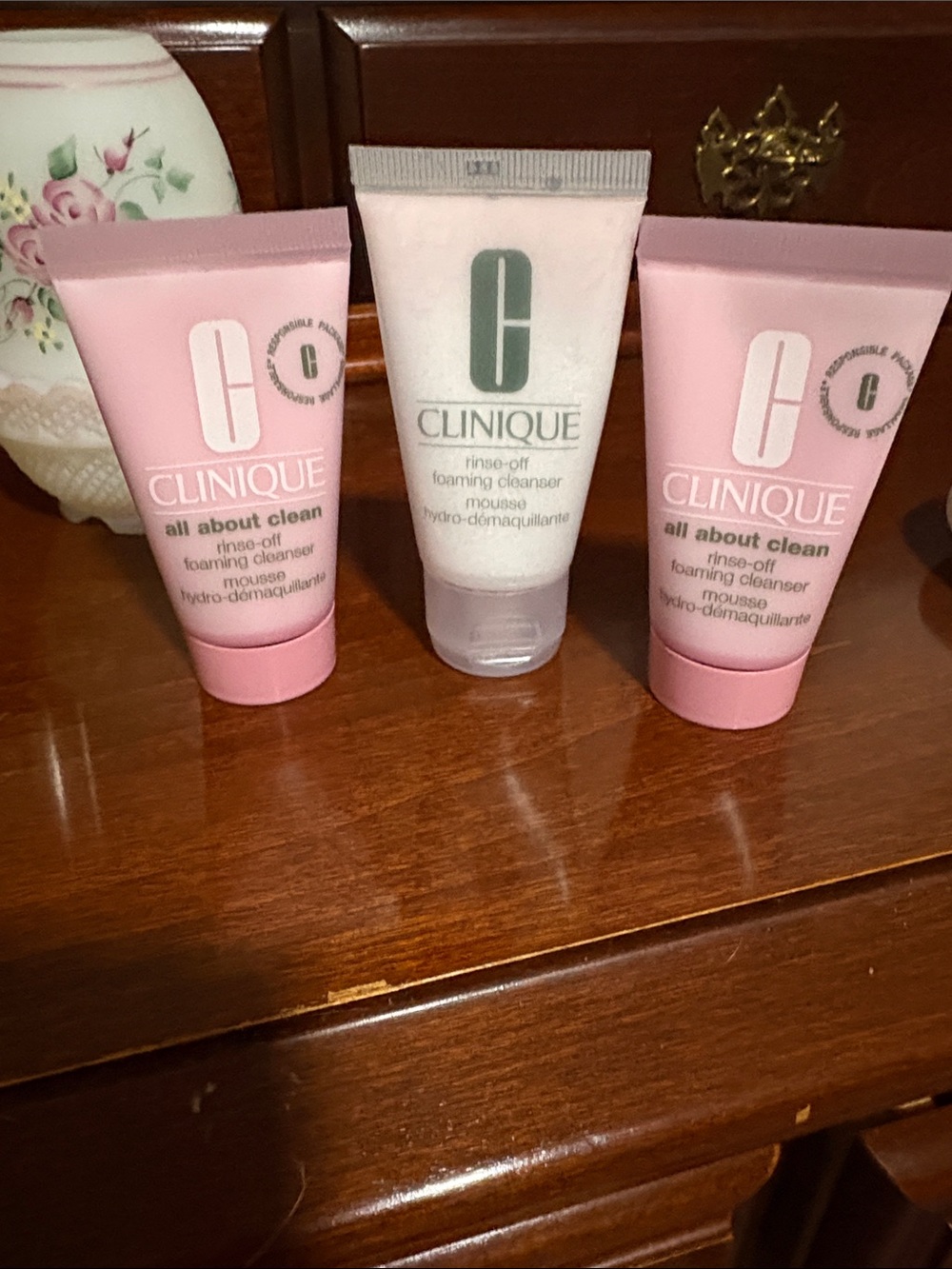3xClinique All About Clean Foaming Cleanser Set - Travel Size